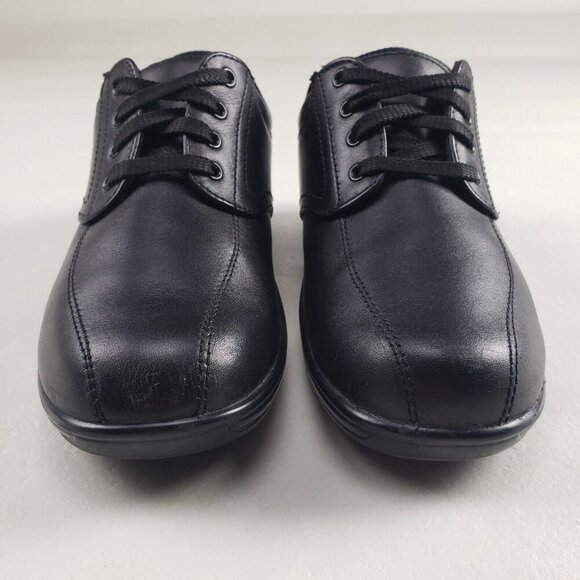 Orthofeet Lake Charles Lace Up Shoe Womens 7.5 B Black Leather Diabetic Orthotic - Picture 4 of 11